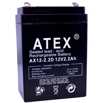 Atex AX- 12V 2.2 Ah Dik Kuru Akü - k:20